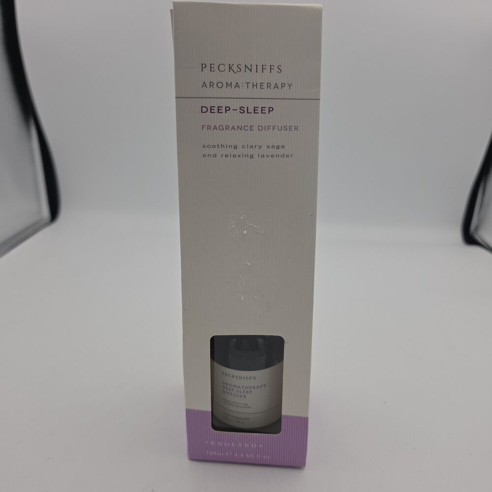 Pecksniff’s Aromatherapy Deep Sleep Reed Diffuser Clary Sage Lavender 100ml New